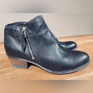 Miz Mooz Dark Brown Leather Ankle Boots
